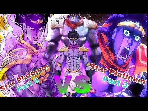 Ila @Gr illa Comparison of Part 3, Part 4 and Part 6 Star Platinum