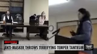 Anti-Mask Mom Throws TERRIFYING Temper Tantrum