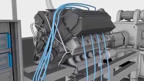 Animation: combustion analysis at the Kistler test bench
