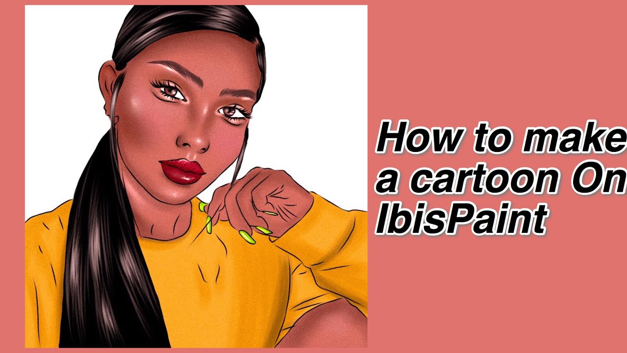 IbisPaint tutorial How to make instagram Trendy cartoon with ibisPaint