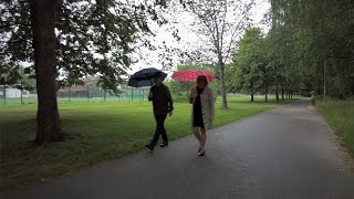 Rainy Evening in East Helsinki Suburbs  Walking from Kontula to Myllypuro