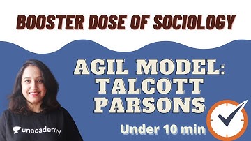 AGIL Model | System levels | Talcott Parsons | Booster dose of Sociology | Under 10 min