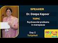 Dr. Deepa Kapoor Day 2 Tulip Hall IMSCON2026 31st National Con. Bhopal
