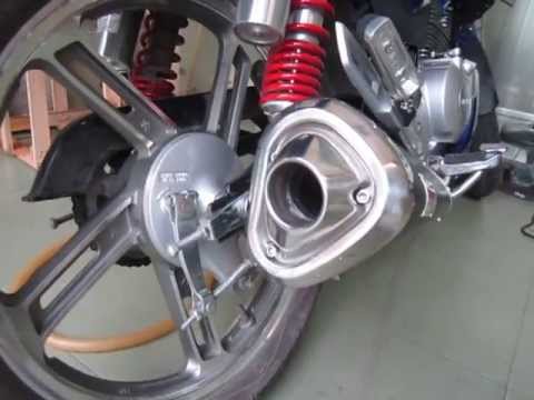 Suzuki en150 gắn po GSx r1000 - YouTube