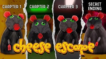 CHEESE ESCAPE: Chapter 1, 2, 3 + Secret Ending (Full Walkthrough) | Roblox 🧀🐀