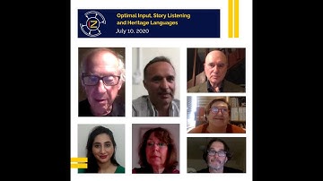 Professor Stephen Krashen on Optimal Input Hypothesis. Hosted by IZ Education Center in July 2020