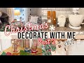 COZY CHRISTMAS DECORATE WITH ME | CHRISTMAS DECOR | 2021 CHRISTMAS DECORATE