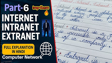 Internet, Intranet & Extranet Explained | Computer Network Part-6 | Hindi