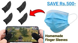 How to make thumb sleeves for gaming - Using Mask | finger Sleeves for pubg, free fire | Cr Make screenshot 4