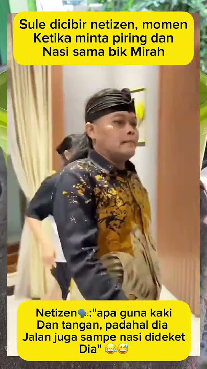 Sule was criticized by netizens for not wanting to take his own plate and rice #trending #shortvi...
