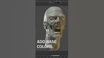 How To Sculpt A Zombie In Blender! #shorts