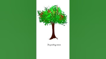 Procreate Tree Scenery Timelapse 🌳 | Digital Painting for Beginners #procreatetimelapse #procreate