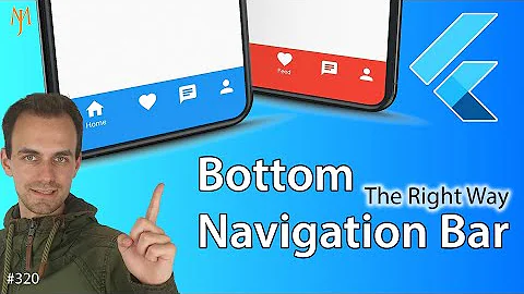 Flutter Tutorial - Bottom Navigation Bar | The Right Way [2021] Without Routes