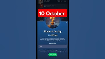 10 October Riddle of the Day X Empire | Of The Day X Empire Musk Empire Riddle #airdropRiddle