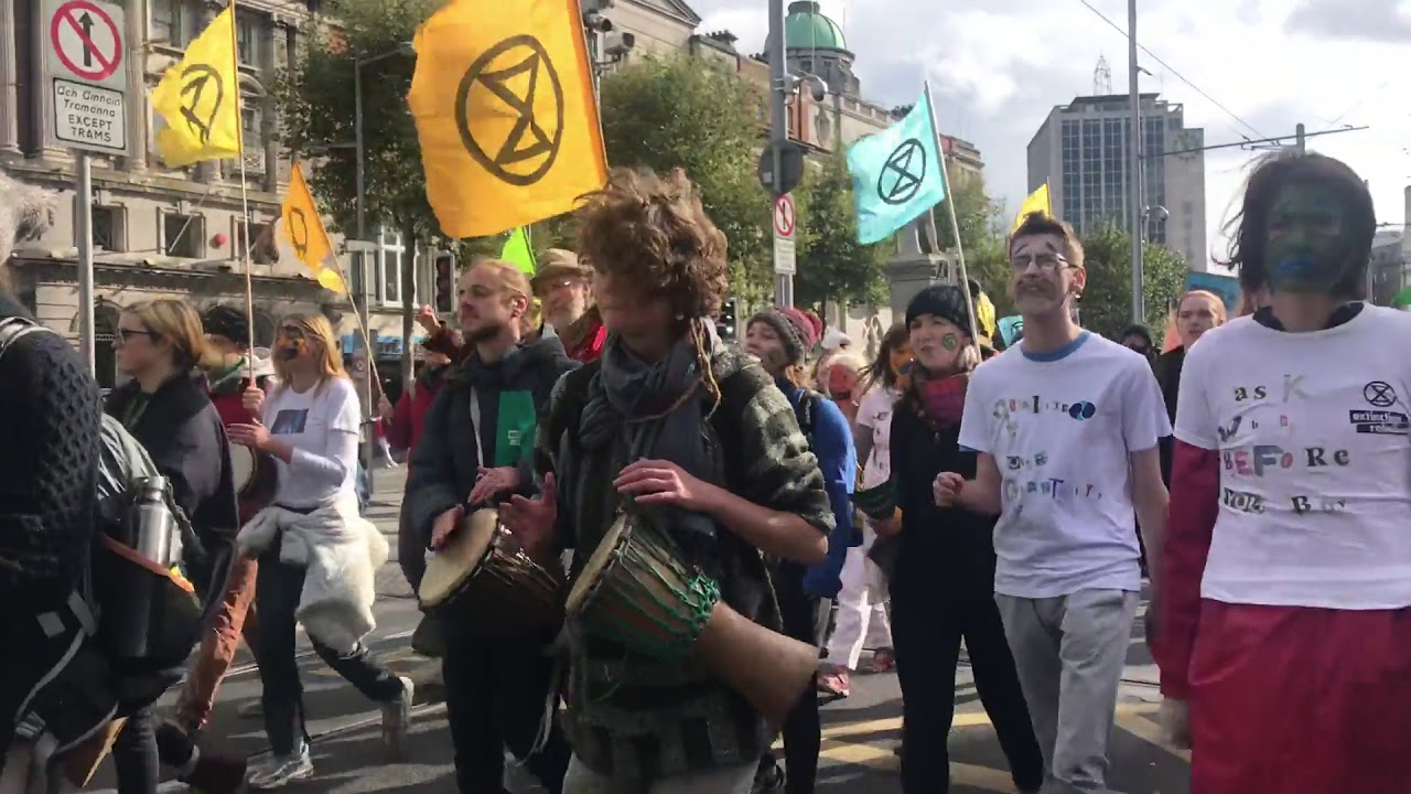 Extinction Rebellion activists in Penneys, Dublin