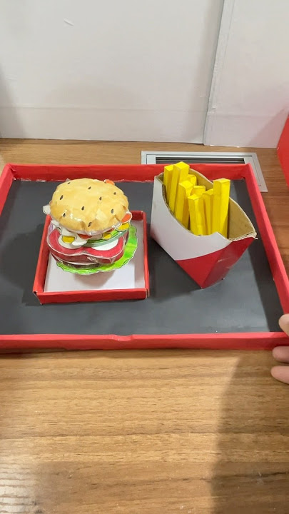 @riyasandcraft8087 order 🥳 #fakeorder #papersquishy #burgerpaper #papercraft