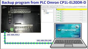 How to backup data from PLC Omron by using Cx-Programmer