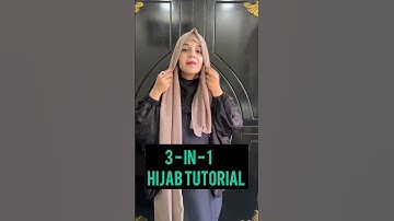 3 in 1 hijab tutorial || matching hijab , hijab cap , niqab #ramadan #iqra #short
