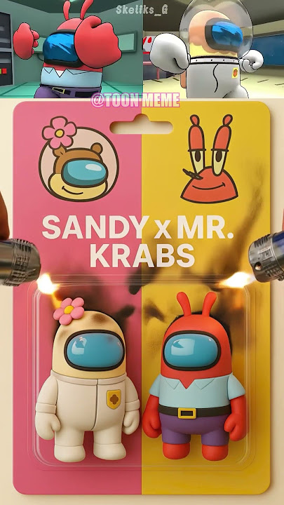 Unboxing Fire Crash Sandy x Mr Krabs x Sponge bob