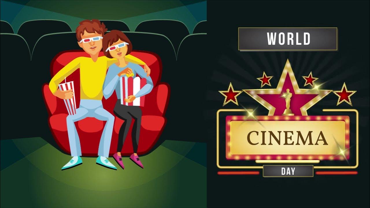 World Cinema Day Wishes WhatsApp Status Motion Graphics Animation