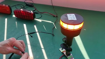 Low Profile LED Flashing Beacon Amber Strobe