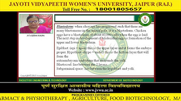 Jayoti Vidyapeeth - Faculty of Engineering and Technology - cleavage part II