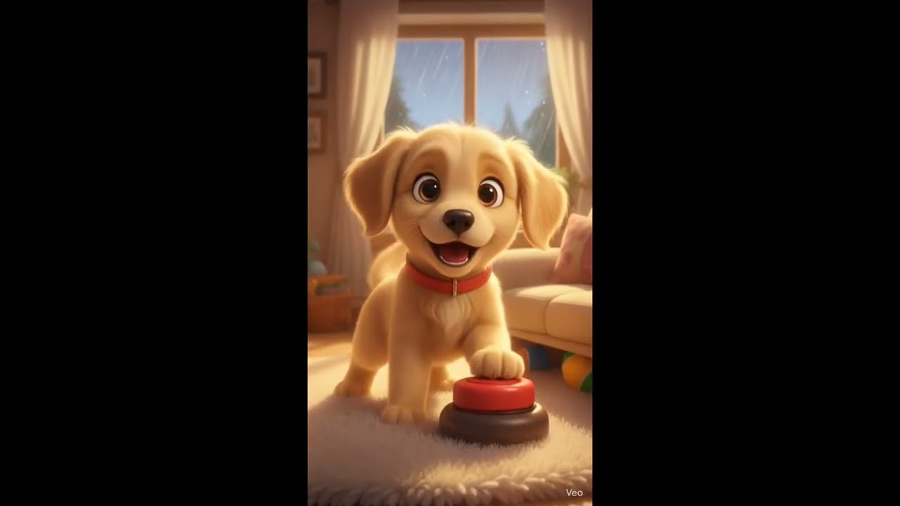 Milo and the Magical Barking Button – Cute Puppy Story for Kids 🐶✨