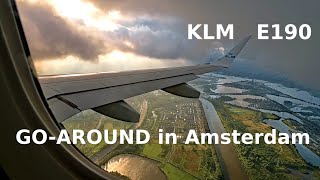 Download Lagu GO-AROUND in Amsterdam | Strong Wind | KLM Embraer 190 | Beautiful View of Amsterdam with Canals MP3