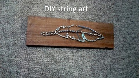 DIY feather string art