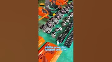 remote control caterpillar lawnmower made by Vigorun Tech, wireless rubber track mowing robot