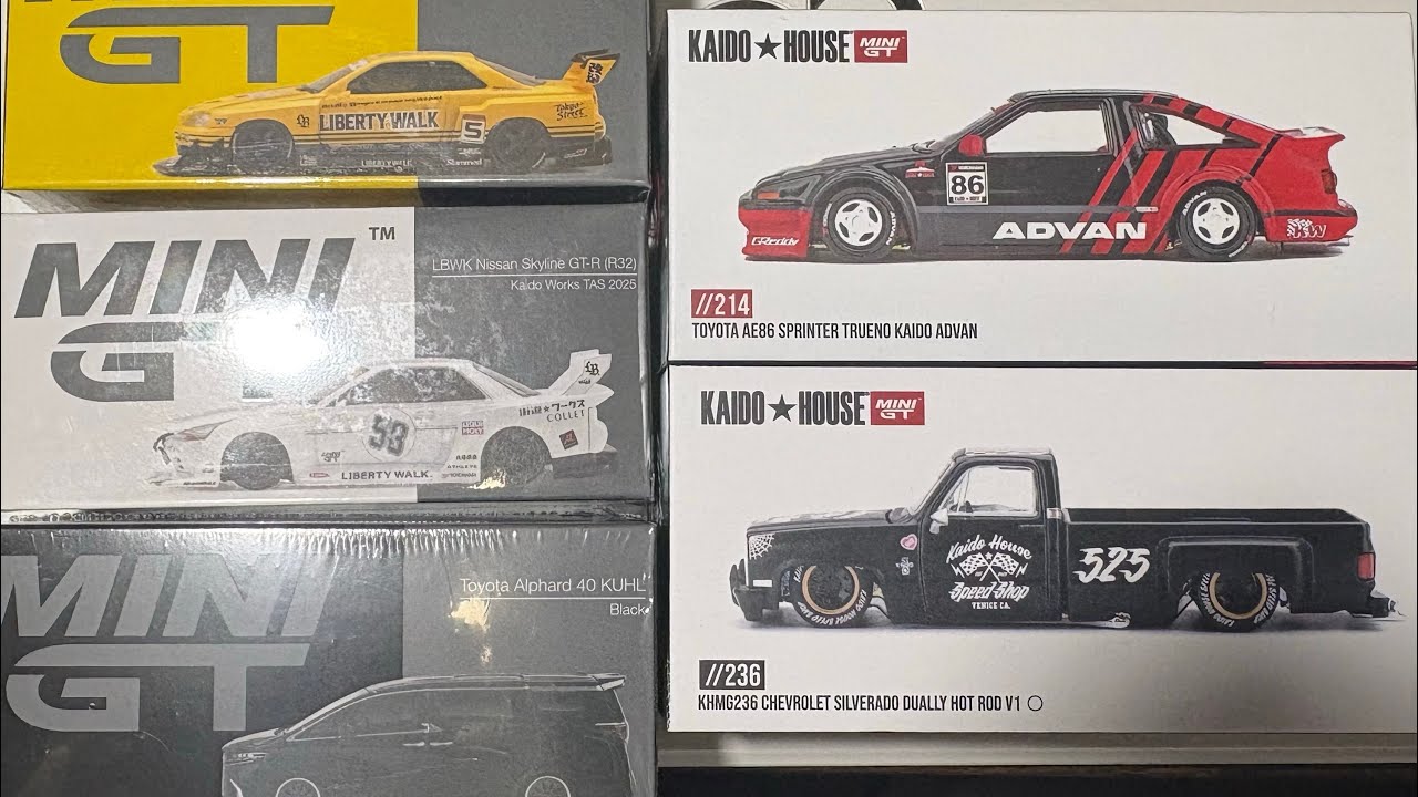 MINI GT 1/64 LBWK Nissan GT-R32 Kaido Works 東京オートサロン 2025