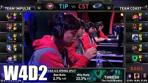 Team Impulse vs Coast | S5 NA LCS Spring 2015 Week 4 Day 2 | TIP vs CST W4D2G2 VOD 60FPS