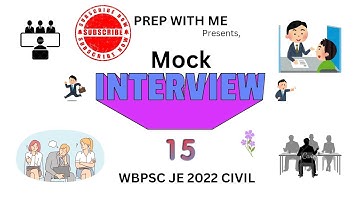 WBPSC JE CIVIL 2022 FREE MOCK INTERVIEW SESSIONS | CANDIDATE : AMIT GHOSH | PREP WITH ME | DUMDUM