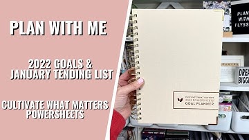 POWERSHEETS PLAN WITH ME | JANUARY TENDING LIST