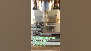 #vmc #G87 Cycle #fine boring and bore #gauge #chucking