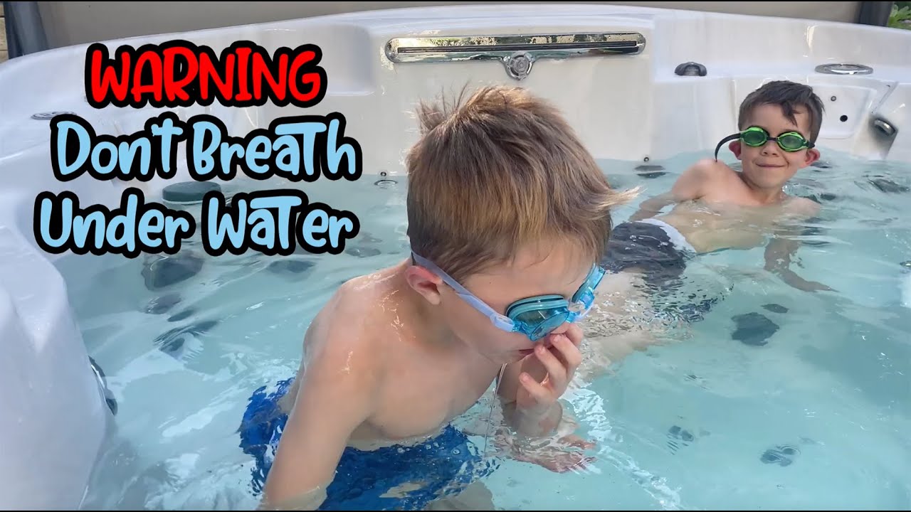 Try and breath underwater this happens (Hot Tub Tour + Hot Tub Karma