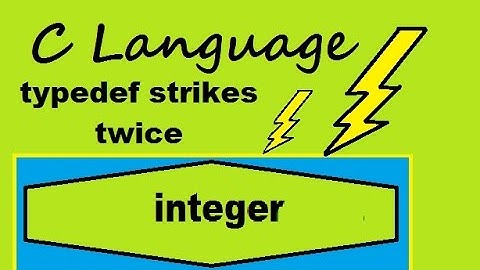 C Language typedef applied twice...
