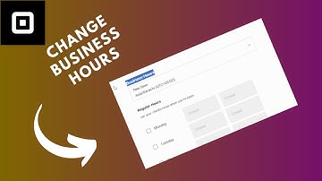 how to change business hours on square
