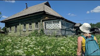 Abandoned village in the distant forests of Russia.They're all dead and their houses are empty