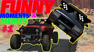 FUNNY MOMENTS & MEMES #1 - BeamNG Drive | Crashi letsplay