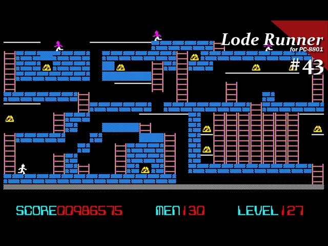 Play】PC-8801 Lode Runner（ロードランナー） #43 レトロゲーム - YouTube