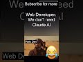 Claude AI VS Web Developer
