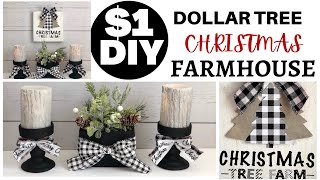 Dollar Tree Christmas DIYS | Buffalo Check Farmhouse Christmas Home Decor