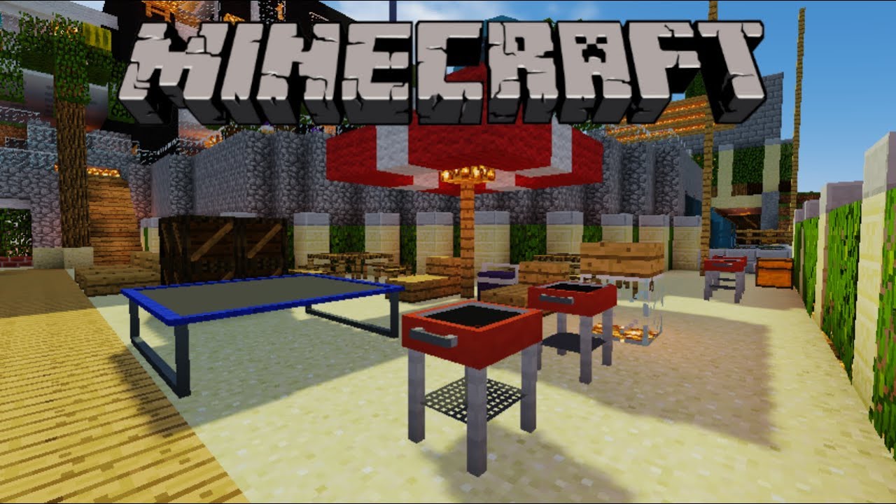 MINECRAFT | OUTDOOR FURNITURE!!! (Mod Showcase) - YouTube