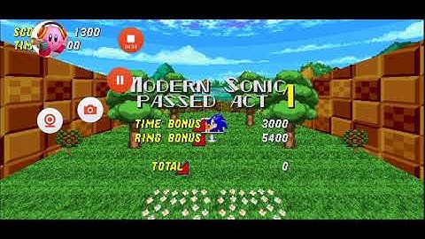 Kirby Play Sonic Robo Blast 2 Modern Sonic And Werehog Sonic Mod ??
