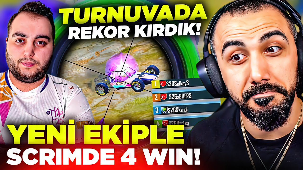 YENİ EKİPLE ARAP TURNUVASINDA 4 WİN ALIP REKOR KIRDIK!! w/ SOLKAY, 90FPS, SKANDİ | PUBG MOBILE