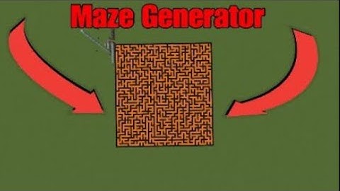 Randomized Maze Generator In Minecraft [Xbox, PS, MCPE]