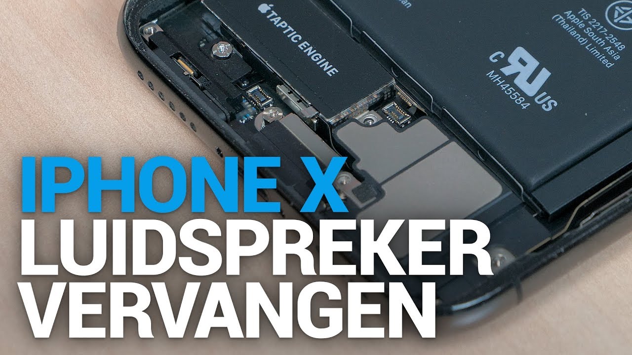 Extreme armoede zeewier galop iPhone X luidspreker vervangen - Fixje.nl - YouTube