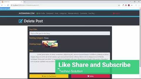 CMS Deleting Images from post page using PHP
