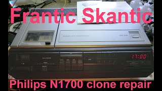 Skantic VCRLP (Philips N1700) video recorder repair. Frantic Skantic.